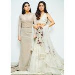 Bhumi Pednekar Instagram - Not my twin but definitely my twin flame @samikshapednekar ❤️ Thank you @aditiagrawal12 for styling my pretty baby and @mad.glam for this pretty ensemble ✨😘 #sisterlove #unconditional #forever #mytribe @vblitzcommunications