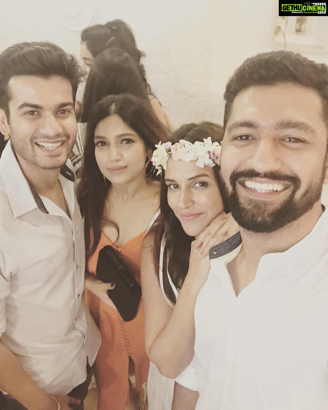 Bhumi Pednekar Instagram - Neha Ka baby shower ❤️ Wishing you and @angadbedi tons of love 😘 @nehadhupia Kaushal brothers 😍 @vickykaushal09 @sunsunnykhez #babyontheway #sunday