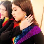 Bhumi Pednekar Instagram - Pride and no prejudice 🌈 Styled by @sukritigrover Assisted by @piasinha #sana Makeup @sonicsmakeup Assisted by @amehra167 Hair @apurva_2 Team @hmehta75 @crastosuzan Outfit: @shahinmannan @dipublicrelations Heels: @louboutinworld @prpundit Earrings: @mahesh_notandass @elevate_promotions Ring: @anmoljewellers