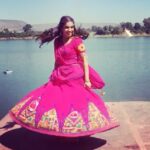 Bhumi Pednekar Instagram - Wishing you all a very happy holi 🌈 Be safe,dont use toxic colours,don’t waste water and don’t trouble animals around a you.Sending you all love and happiness 😘❤️ #throwback #HappyHoli #LathMaar #tepk #ToiletEkPremKatha #GoriTuLathMaar