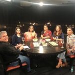 Bhumi Pednekar Instagram - Sharing a table with these incredible women today was a phenomenal experience.Thank you @rajeevmasand for getting us together for your annual actors round table 🙏🏻 Truly enriching ❤️ @balanvidya @reallyswara @zairawasim_ #ratnapathakshah ma’am