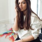 Bhumi Pednekar Instagram - Some where in the middle of life and happiness ❤️ Shot by @druven #Musing #WhiteAndBlack #ShootLife #Feels #StandingTall #MajorLove #ParisRendezvous
