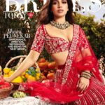 Bhumi Pednekar Instagram - Role Play- The Sexy Bride ❤️ On the cover for @bridestodayin . . . Digital Editor: @nandinibhalla Styling: @who_wore_what_when Photographer: @sashajairam Makeup: @soniksmakeup Hair: @bbhiral at Vinyard Films Production: @studiolittledumpling Fashion Assistant: @d.shubham_j and @swanand.joshii Photo Assistant: Jagan Khursula Outfit: Lehenga set @pinkpeacockcouture ; bangles and ring @razwadajewels ; necklace curated by Varuna D Jani for @ruanijewellerycollective #CoverGirl #Feb #Love #ValentinesMonth #LoveIsLove