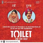 Bhumi Pednekar Instagram - #Repost @bhumipednekarfc_ (@get_repost) ・・・ Don't forget y'all ❤️ #toiletekpremkatha