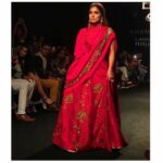 Bhumi Pednekar Instagram - Red,strong and bold .Thats what modern India is. @ruceru.kolkata your clothes made me feel like I could conquer the world 🙏🏻 #fallenleaves #lakmefashionweek2017 #lfwss17