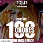 Bhumi Pednekar Instagram - #Repost @toiletthefilm (@get_repost) ・・・ Toilet is the talk of the nation! Thank you so much for your love and support. #ToiletEkPremKatha crosses 100 cr. Book now: m.p-y.tm/dtoi, bit.ly/TEPKTicketBMS, https://goo.gl/8efV8E @akshaykumar @anupampkher @viacom18motionpictures @kriarj @abundantiaent @plancstudiosofficial @fridayfilmworks @reliance.entertainment @ivikramix @iprernaarora
