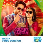 Bhumi Pednekar Instagram - Ab हर Rocket की speed को peeche छोड़, aagaye हमारे saiyyan! #RocketSaiyyan Song out on @eros_now @ayushmannk Link in Bio