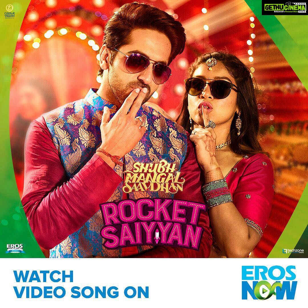 Bhumi Pednekar Instagram - Ab हर Rocket की speed को peeche छोड़, aagaye हमारे saiyyan! #RocketSaiyyan Song out on @eros_now @ayushmannk Link in Bio