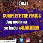 Bhumi Pednekar Instagram - #Repost @akshaykumar (@get_repost) ・・・ Duniya mein bohot bakhede hai, kya ye #Bakheda solve kar sakte ho? Complete the below using #Bakheda and I'll Retweet/Like the best answers😁