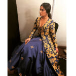 Bhumi Pednekar Instagram - My Blues turned Cyan.Walked for @taandonreynu last night wearing an ensemble from her beautiful collection CYAN for the India Couture Week 2017 ❤️Congratulations on a beautiful show 🙏🏻 #ICW2017