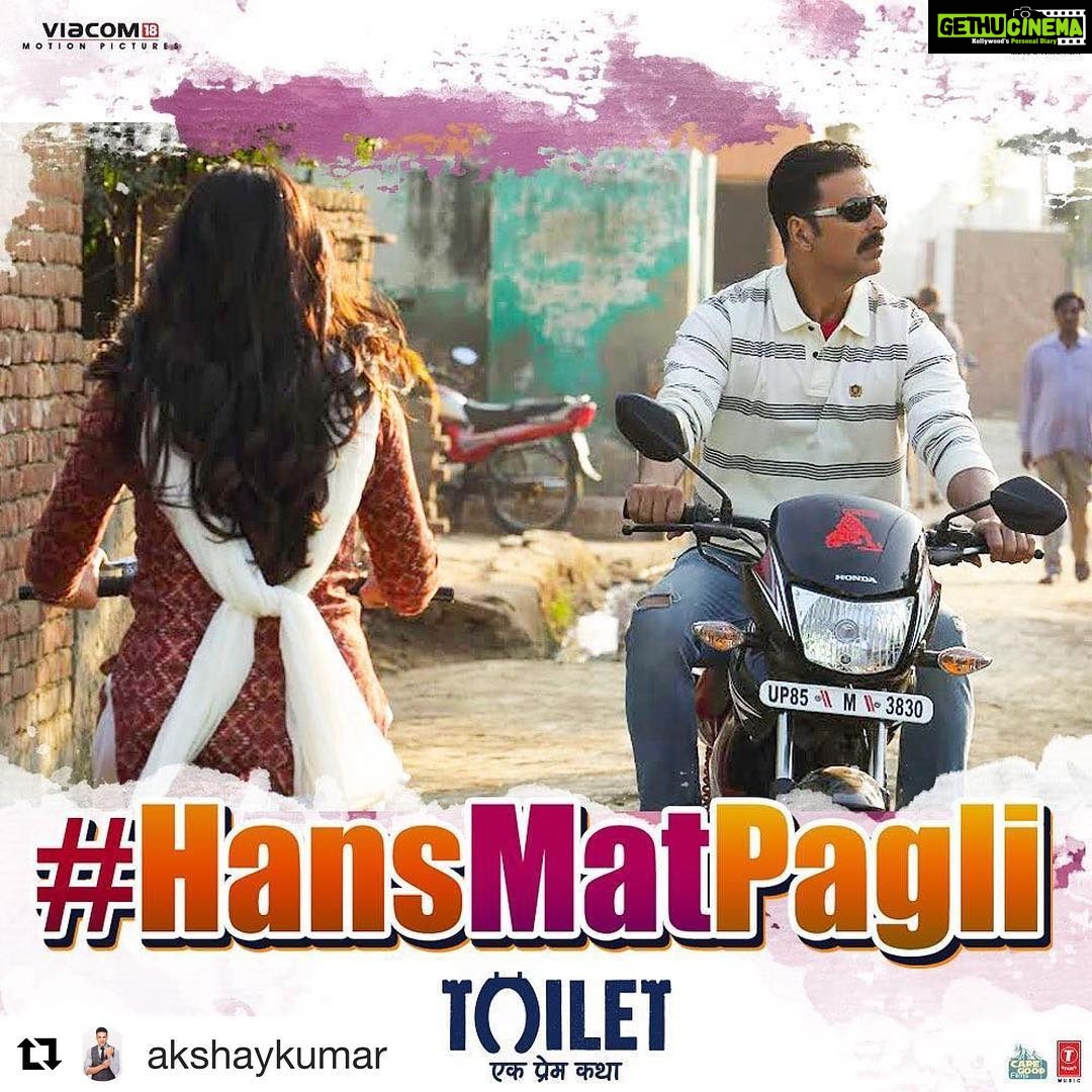 Bhumi Pednekar Instagram - Bacha ke rakhna apni hassi. Aa rahe hai Keshav aur Jaya aapki hassi badhane ❤ #HansMatPagli out soon. @akshaykumar @toiletthefilm