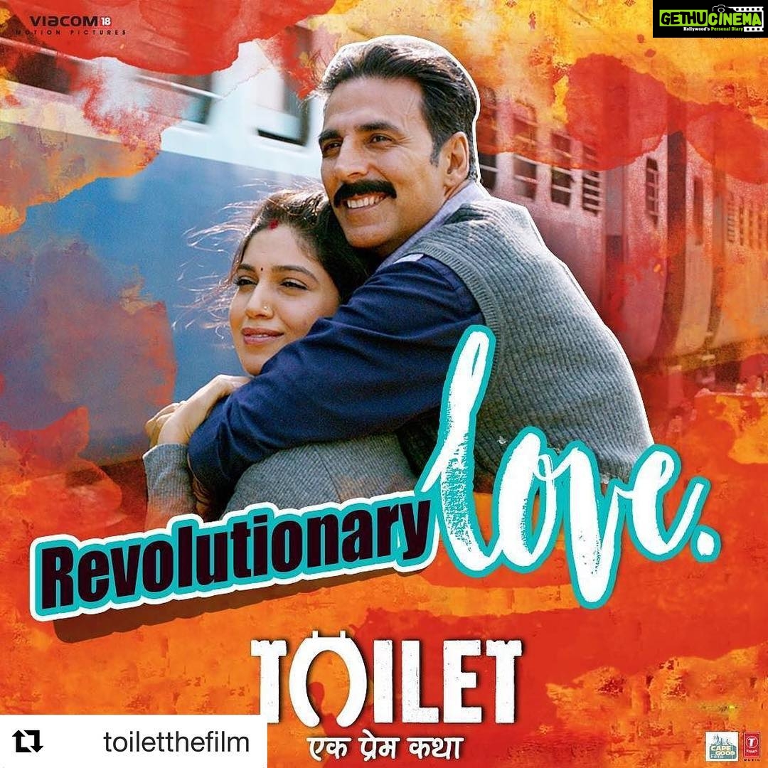 Bhumi Pednekar Instagram - #Repost @toiletthefilm (@get_repost) ・・・ A love story that will change everyone’s life. Watch #ToiletEkPremKathaTrailer. Link in the bio. @akshaykumar @psbhumi @anupampkher @abundantiaent @viacom18motionpictures @fridayfilmworks @plancstudiosofficial @kriarj.entertainment @ivikramix @iprernaarora @neerajpofficial