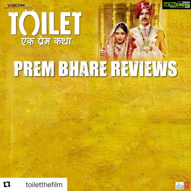 Bhumi Pednekar Instagram - #Repost @toiletthefilm (@get_repost) ・・・ Overwhelmed and blessed. Thank you for your words and support for #ToiletEkPremKathaTrailer. bit.ly/TEPKOfficialTrailer Watch Now: LINK IN BIO @akshaykumar @psbhumi @anupampkher @abundantiaent @viacom18motionpictures @fridayfilmworks @plancstudiosofficial @kriarj.entertainment