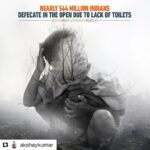 Bhumi Pednekar Instagram - #Repost @akshaykumar (@get_repost) ・・・ ‪TV hai, mobile phone hai... lekin TOILET nahin! Do you know 564 million Indians defecate in the open? #SochBadloShauchBadlo ‬