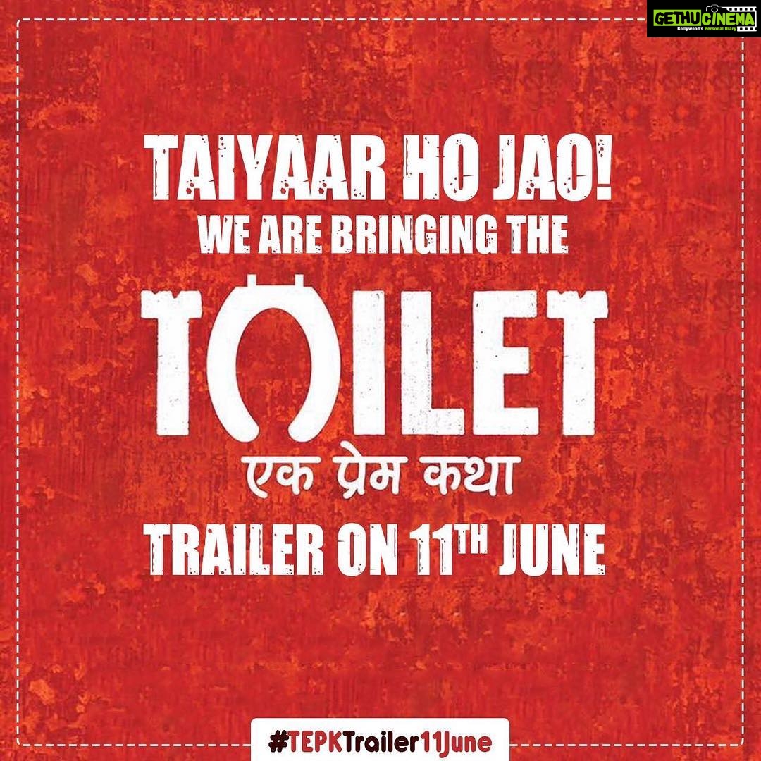 Bhumi Pednekar Instagram - We are on our way.Bringing the trailer of our beloved film on the 11th of June :) #tepktrailer11june @akshaykumar #ShreeNarayanSingh #SiddharthGarima #toiletekpremkatha