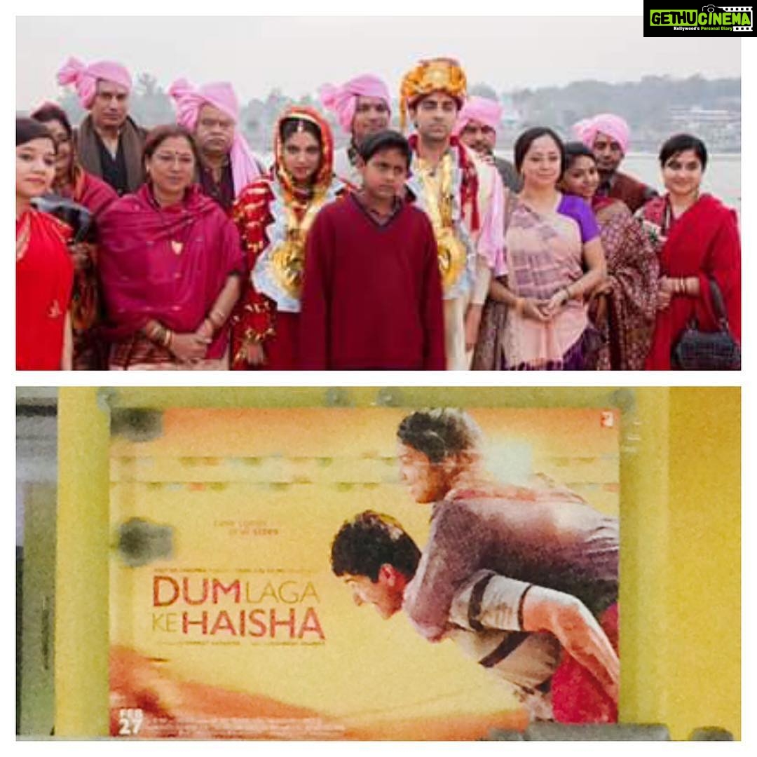 Bhumi Pednekar Instagram - It's been a year since my life changed. #1yrOfDumLagaKeHaisha ,It's been a year since this special special film released.Definitely amoungst the top moments of my life.You will always be so special to me #dumlagakehaisha @ayushmannk @yrf