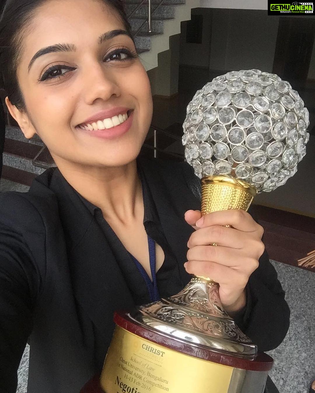 Bhumi Pednekar Instagram - My little lawyer in the making does us proud again..Strong winner..to many more wins at competitions my darling...happiness and more happiness #jgls #gratitude #love @samikshapednekar