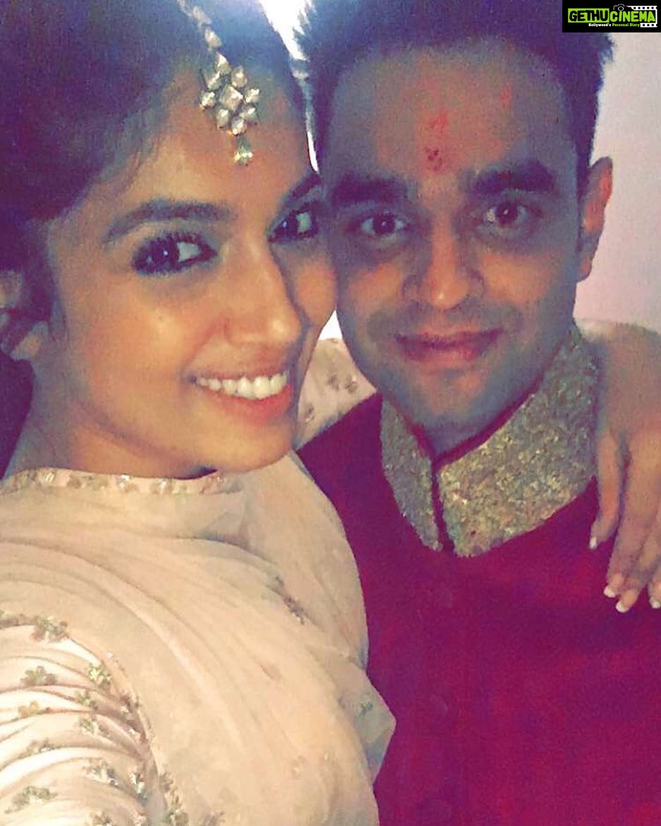 Bhumi Pednekar Instagram - Hooked and booked.. Congratulations my lovers.. @manav413 @aakriti.taneja91 keep killing it and slaying as you both always do 😘😘 #manavwedsaakriti #happyfaces #loveandromance