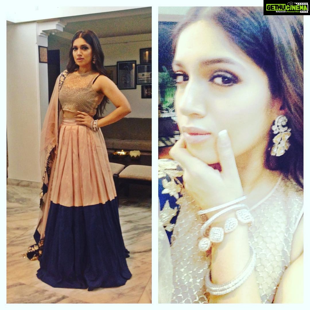 Bhumi Pednekar Instagram - Chetas ki shaadi..all dolled up for my special Dj's wedding #djchetaskishaadi .Styled by @shainanath