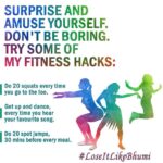 Bhumi Pednekar Instagram - Hello all you amazing people . #LoseItLikeBhumi enters its third week, and I hope my two cents is helping you. This week, I thought, I'll tell you some really fun things I did to stay active. Just basic things like taking the stairs up instead of the lift or walking shorter distances or just getting up for a glass of water every time you're thirsty instead of keeping a bottle next to you. It isn't rocket science; its simple, almost loony things. Apart from these give these not very boring fitness hacks a try :)) It might seem silly but it really helps in the long run!!