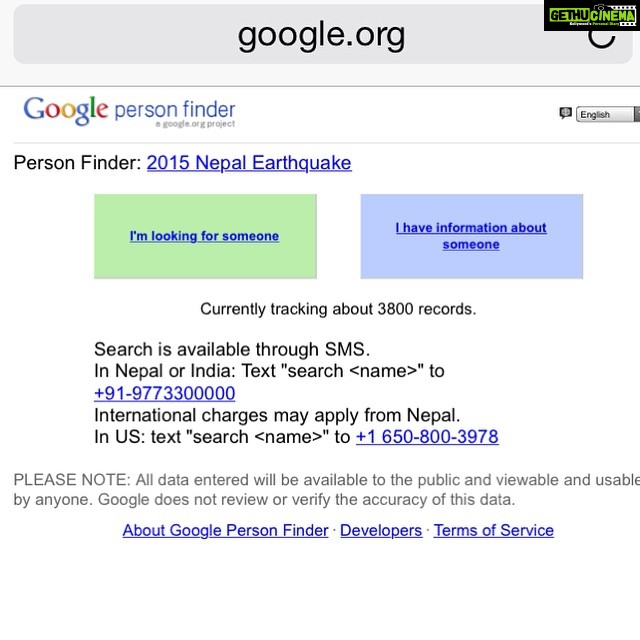Bhumi Pednekar Instagram - If you or someone you know are missing a relative or a loved one because of the Earthquakes in India and Nepal Google person search could help.Also the link below is a diff website that wld do the same. http://familylinks.icrc.org/nepal-earthquake/en/Pages/Home.aspx .If you are looking for organisations that are working in Nepal and want to donate anything this article wld be helpful.http://www.nytimes.com/live/earthquake-katmandu-nepal-updates/how-to-help-the-relief-effort-in-nepal/ #savenepal#helpnepal#himalayanearthquake