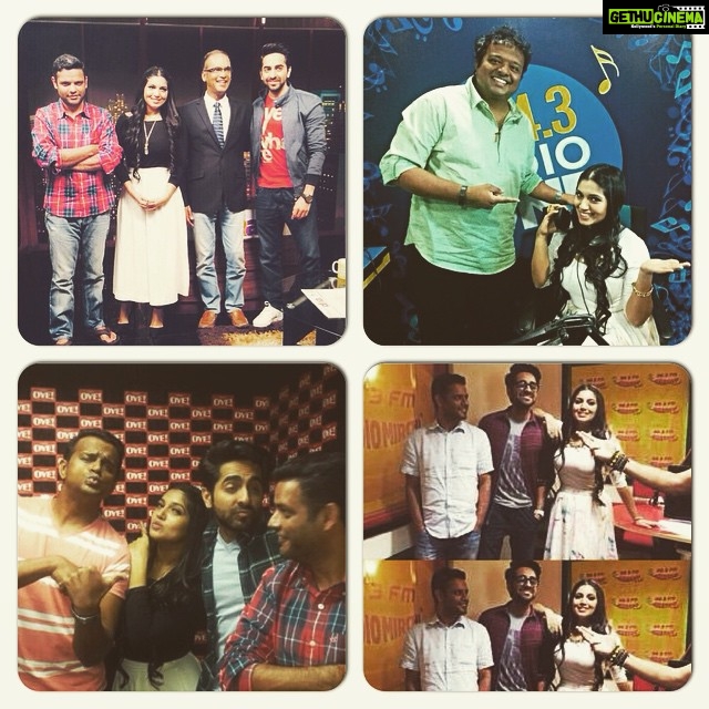 Bhumi Pednekar Instagram - Super time with super people..#dumlagakehaisha #radiotrails#love#happiness#yashrajfilms#sharatkatariya#dlkh