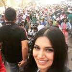 Bhumi Pednekar Instagram - Happy woman's day all you beautiful ladies..there is no one prettier than you..don't let your courage die...stay empowered...be independant and live your life..so inspired by what I saw..an all woman's bike rally..this is our india. #happywomansday#livelovedance#beinganactor#beingawoman#womansdayrally#bikergirls#inspired#dumlagakehaisha#navbharattimeswomansdayrally#proud#yashrajfilms