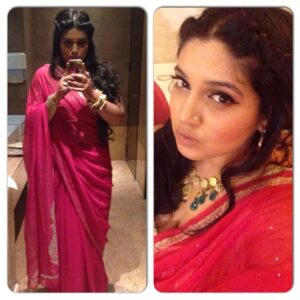 Bhumi Pednekar Instagram - The big big big day...congratulations #nitashaandabhishek#shaadi#look#alldolledup#indianwedding#ilovepink#eternalypink#emeralds#magic#love#lovedelhi#nofilter