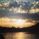 Bhumi Pednekar Instagram - Our world...all beautiful and nice#rishikesh #dumlagaakehaisha #sunset#clouds#dreamy#dreamer#peace#love#ganga