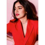 Bhumi Pednekar Instagram - Red is my colour 💋 . . . Wearing @nirmooha Styled by @pranita.abhi Makeup @sonicsmakeup Hair @the.mad.hair.scientist Clicked by @manpreetsinghsahib @snehaa9 @melomaniacc