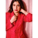 Bhumi Pednekar Instagram - Red is my colour 💋 . . . Wearing @nirmooha Styled by @pranita.abhi Makeup @sonicsmakeup Hair @the.mad.hair.scientist Clicked by @manpreetsinghsahib @snehaa9 @melomaniacc