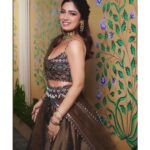 Bhumi Pednekar Instagram - I love wearing lehengas and dancing to Bollywood songs #DesiGirl . . . Wearing @jjvalaya HMU by me :) Jewellery @azotiique @curiocottagejewelry Styled @pranita.abhi Clicked by @miteshsphotography Post @melomaniacc