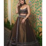 Bhumi Pednekar Instagram - I love wearing lehengas and dancing to Bollywood songs #DesiGirl . . . Wearing @jjvalaya HMU by me :) Jewellery @azotiique @curiocottagejewelry Styled @pranita.abhi Clicked by @miteshsphotography Post @melomaniacc