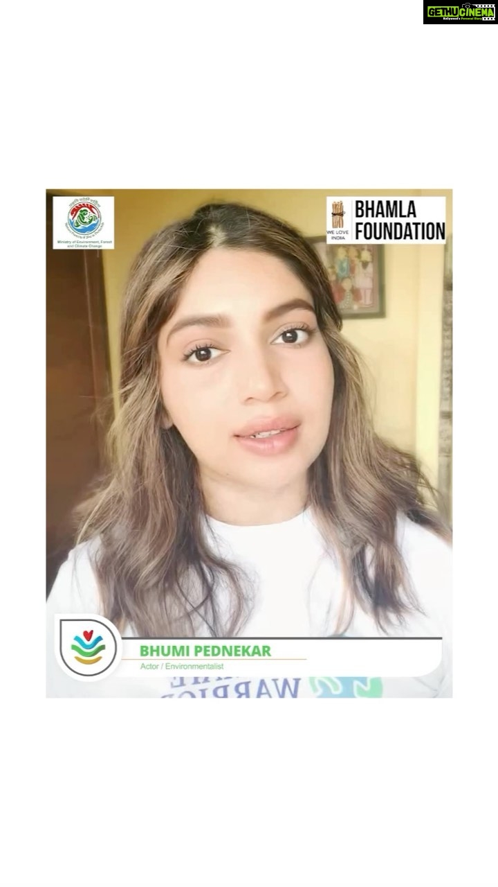 Bhumi Pednekar Instagram - As we approach the #WorldEnvironmentDay let us REIMAGINE. RECREATE. RESTORE our beautiful planet for our future generations. Join us for #GenerationRestoration with #DhartiKaDil @moefccgoi @unep @bhamlafoundation @saherbhamla @realbollywoodhungama #EcosystemRestoration