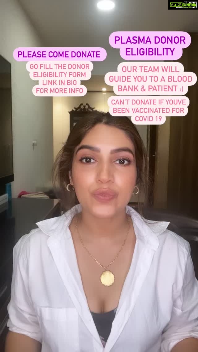 Bhumi Pednekar Instagram - INDIA we need you to come forward and donate plasma NOW 🙏