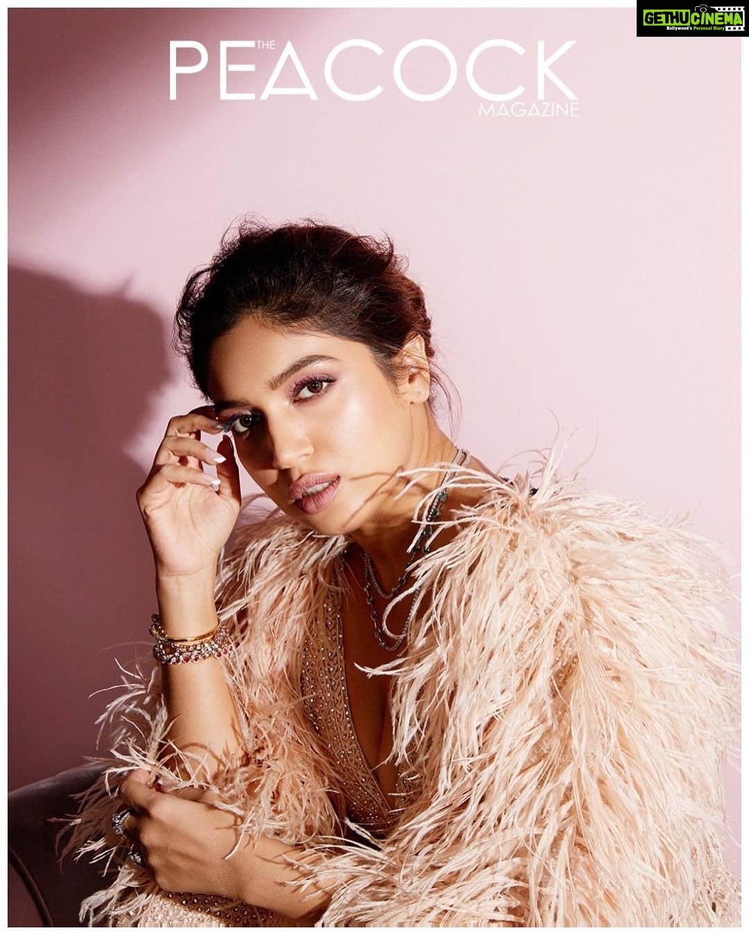 Bhumi Pednekar Instagram - Grit, determination & love... . . @thepeacockmagazine_ . . . Photographer - @taras84 Wardrobe - @falgunishanepeacockindia @falgunipeacock @shanepeacock Styling - @who_wore_what_when Makeup - @sonicsmakeup Hair - @georgiougabriel Jewellery - @hazoorilaljewellers Production - @niharikaartdirection . . . . . #falgunishanepeacockindia #falgunishanepeacock #thepeacockmagazine #falgunipeacock #shanepeacock #fsp #bhumipednekar #coverstar #februaryissue #digitalissue