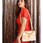 Bhumi Pednekar Instagram - Entering in the season of love with my new @bulgari bag #BvlgariAccessories #Serpenti #Bvlgari