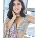 Bhumi Pednekar Instagram - The joy of dressing up :) #MayDForAavs . . . Lehenga and jewellery by @manishmalhotraworld 💜 Styled by @pranita.abhi Clicked by @kunaalbose Makeup & hair by 🙋🏻‍♀️