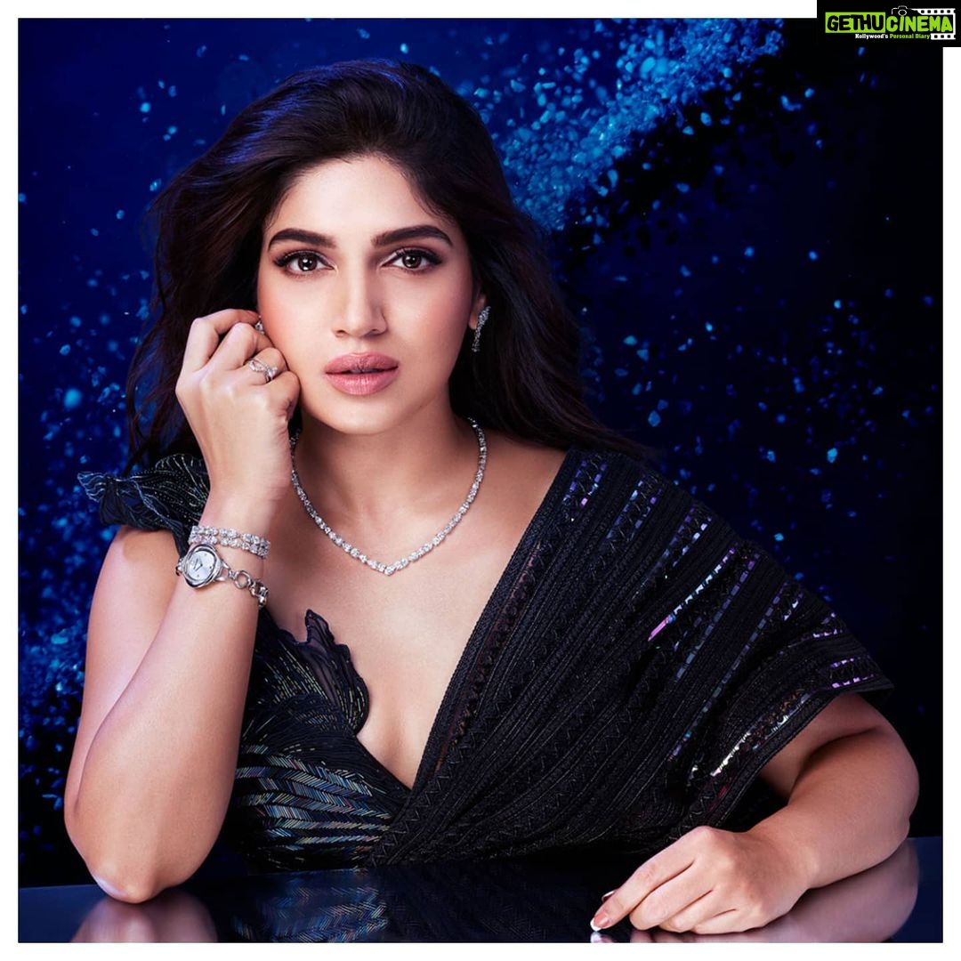 Bhumi Pednekar Instagram - This Diwali, I am so delighted to announce my association with @swarovski for their sparkling Diwali campaign. It is a proud moment as this is the first time ever that the brand has had an Indian face associated with it. Personally, the brand means a lot to me. The 1st ever piece of jewellery my sister and I were gifted by my parents were matching Swarovski bracelet. I wore that band for years. Life does come full circle. Catch me at a store near you or on Myntra & Tata Cliq Luxury. So excited to #Celebratethesparkle with you all
