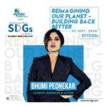 Bhumi Pednekar Instagram - Catch me at the #ETSDGs Summit on 29th September at 01.00 pm, we will be discussing about climate change and SDG’s . . #ETUnWired #ETSDGs #SustainableDevelopment #SustainableGoals #SustainableDevelopementGoals #Sustainability #SustainableFuture #BusinessandSustainibility #GenderEquality #Empowerment #Peace #Equality #AquaticLife #ClimateChange #SDGs #PovertyandUnemployement #Energy @et_edge