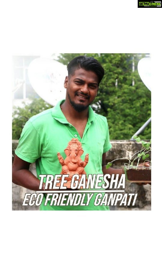 Bhumi Pednekar Instagram - For me Dattadri Kothur aka Datta is a true #ClimateWarrior and innovator! He has come a long way in discovering his love for making Ganesha idols. Datta believes that the Ganesh festival is the celebration of nature and strongly supports the cause of environment-friendly celebrations. His creation, the @treeganesha is made up of red soil, organic fertilizer, natural colour and seeds… from the elements of nature… and this unique idol is designed to dissolve and grow into a tree. He says "Saving Environment is an Indirect worshiping of Lord Ganesha". #ClimateWarrior #GaneshChaturthi