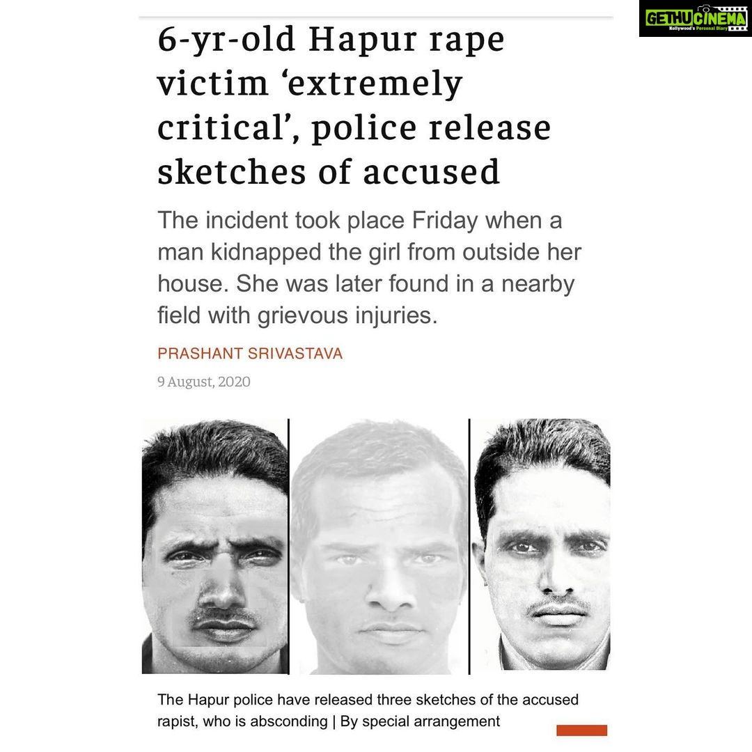 Bhumi Pednekar Instagram - Stricter Action and laws 🙏 These sick brains need to fear their actions.Rape needs to be rooted out of our society.