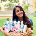 Chaitra Reddy Instagram – *No not a paid collaboration*
This is my personal kit , all my used products are here (including skin and hair care)😻
I get loads of dm regarding my hair care recently I came across @vilvah_ shampoo and conditioner 
It’s super good for frizzy and dry hair I use goat milk shampoo and creamy conditioner 
It’s been 2 months since I started using and even my hair fall has been reduced even after damaging my hair each day by using heat products 
This is my honest review 😍
Thank you @vilvah_ for introducing me to ur best products ❤️

Lol at the last after uploading I just saw  I uploaded 2 pics 🙈 actually I edited one and one was without filter – I liked one with no filter pic by mistake I uploaded both 🙈 anyways enjoy😃seeing both the pics