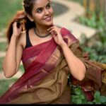 Chaitra Reddy Instagram - The purpose of our lives is to be ❣️HAPPY❣️ Saree : @alaii_____ 💓 Photography : @deepak_durai_photography 💕