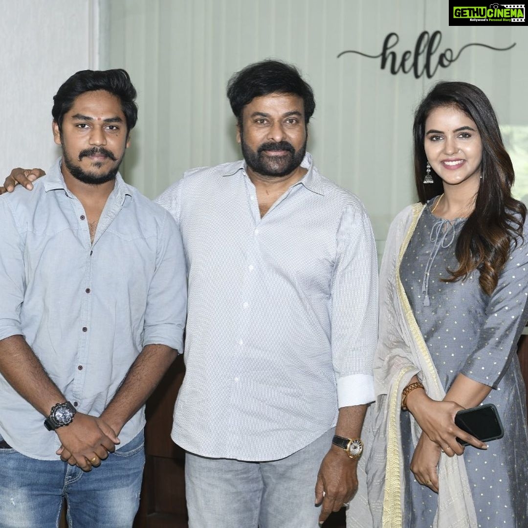Chaitra Reddy Instagram - Meeting him was Uber cool feel 🥰 @chiranjeevikonidela ❤️
