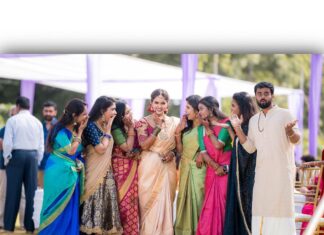 Chaitra Reddy Instagram - Thrilled cannot describe what I feel to have you all standing by my side, as my Maid of Honor, on one of the important days of my life. It took u guys just 10 secs to pull me out from my stress and made me laugh like never before Friends have come and gone, but each of you stayed by my side, loved and supported me when I needed it most. I want to thank each of you for being the best friends a girl could ask for. You all are so beautiful inside and out ! I love each and every one of you! I owe you all so much more than a post ! You all will forever be my girls, maddy boy, best friends, family ❤️ Emotions were beautiful captured by @camerasenthil 🥰