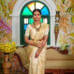 Chaitra Reddy Instagram - ✨Onam Ashamsakal✨ Mua @preethiartistry Saree @grb_silks Blouse @sajna_bridal_wear_designer Jewellery @vivahbridalcollections Photography @parvathamsuhasphotography Hairstylist @narmathahairdrapist