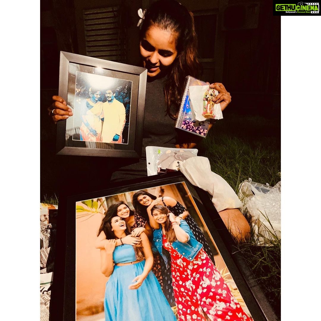 Chaitra Reddy Instagram - Memory is a way of holding on to the things you love, the things you are, the things you never want to lose. U guys gave a very thoughtful gifts❤️ Was touched💞 Thank you so much akka and bava for customising that cutest plant (was so happy seeing all those tiny things) U people made me feel so special❣️ Thank you 🙏🏻 Love unconditional ❤️