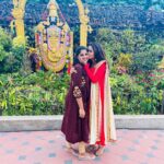 Chaitra Reddy Instagram - Yesterday was so so overwhelming My sister and bava came all the way long to Tirupathi to meet me n made my day so special ❤️and The wishes, the love from all of you -like all - including all the fans and fans clubs , everyone who gives me so much love , I’m the luckiest girl in the world ❤️thank you all so much and love you all the most ❤️ Costume @mabia_mb 🌸