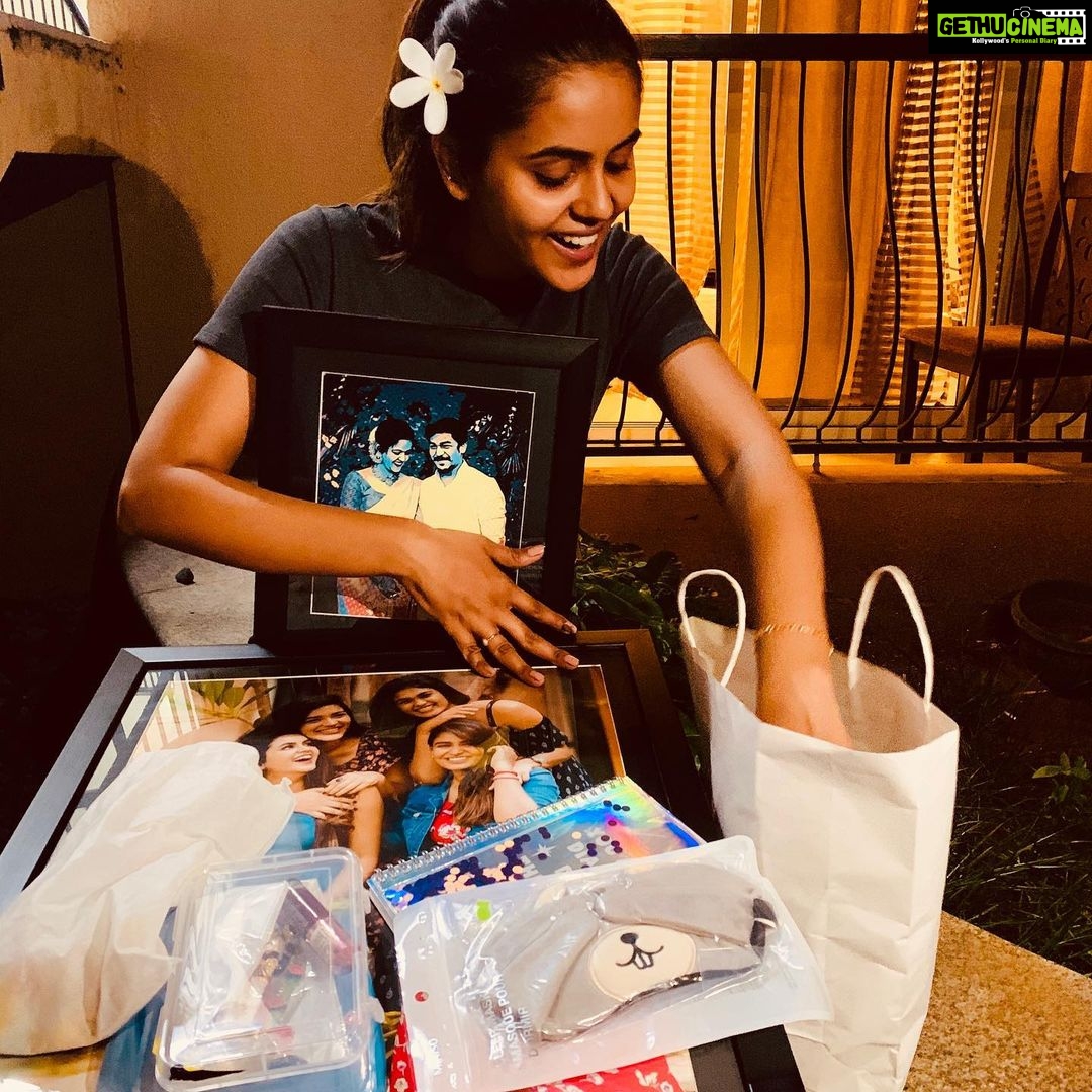 Chaitra Reddy Instagram - Memory is a way of holding on to the things you love, the things you are, the things you never want to lose. U guys gave a very thoughtful gifts❤️ Was touched💞 Thank you so much akka and bava for customising that cutest plant (was so happy seeing all those tiny things) U people made me feel so special❣️ Thank you 🙏🏻 Love unconditional ❤️